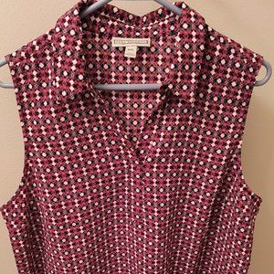 Dana Buchman Patterned Top - Size Petite X-Large